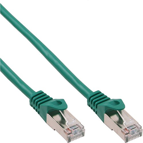 Preisvergleich Produktbild InLine 72525G Patchkabel (SF / UTP, RJ-45, 25m) grün