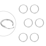 Sterling Silver Hoop Earrings for Men Women