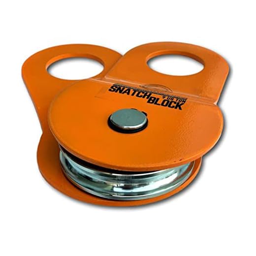 GearAmerica Snatch Block 9Ton | Heavy Duty Winch Pulley System for Synthetic Rope or Steel Cable | Double your Winch Capacity, Extend Life, Control Direction of Pull | Best Off-Road Recovery Accessory
