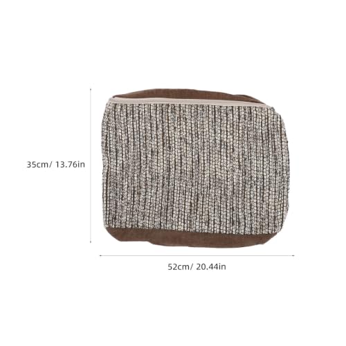 Funda para Reposapiés Cuadrada de Algodón Antideslizante 52x52x35cm para Casa 3