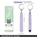 Puistr Boys Lavender Tie Pre-tied Adjustable Kids Solid Color Necktie for Age 8-12 Years Wedding School Graduation with Gift Box