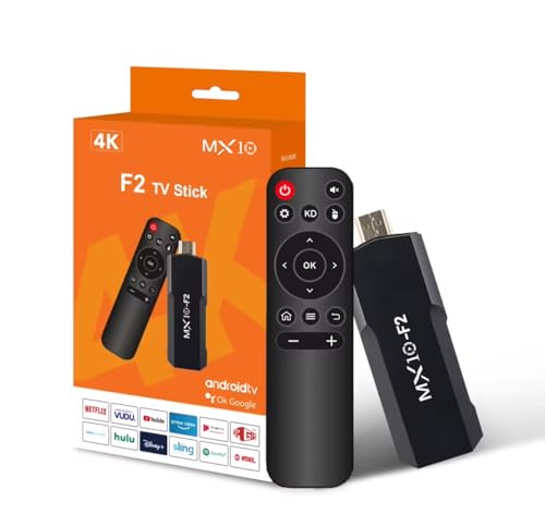 MX10 F2 Android TV Stick, 1 GB de RAM, 8 GB de memoria, 4K UHD, m...