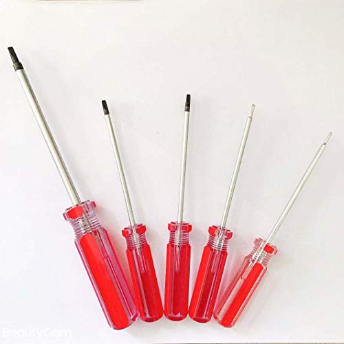 Screw Triangle Head Magnetic Screwdrivers Set 5 Sizes 1.4mm 1.8mm 2.0mm 2.3mm 2.7mm, SKZIRI Triangle Screws Driver Tool Kit for Fixing Electronic Toys (Tiangle Screwdriver Set)