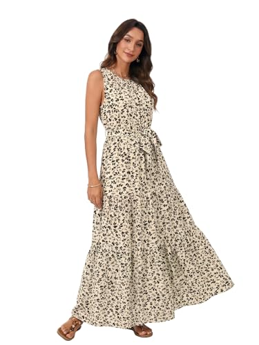 Image of Rooscier Women's Sleeveless Boho Maxi Dress
