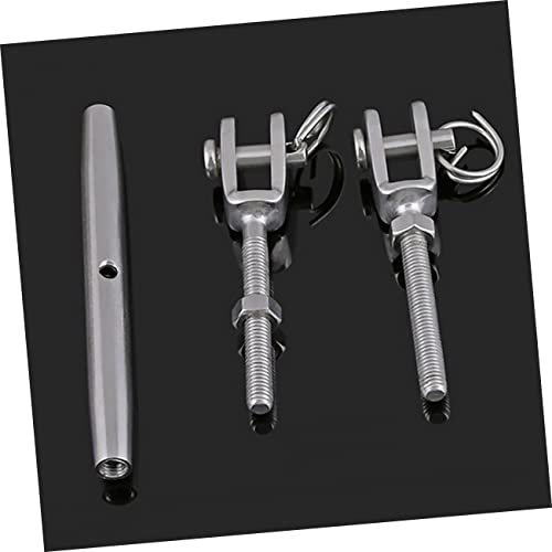 Tensor para cable de acero inoxidable para cuerda de alambre, plateado miniatura 7