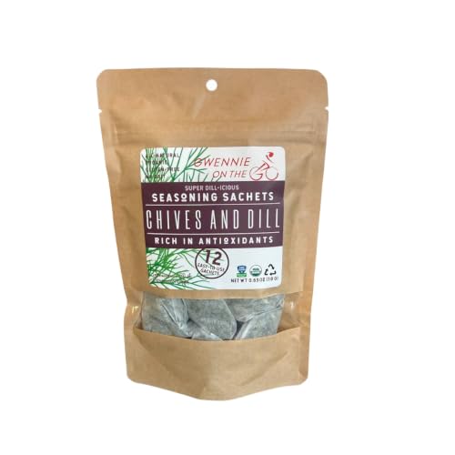 Gwennie on the GO – Chives &amp; Dill | 12 Resealable Seasoning Sachets Pouches
