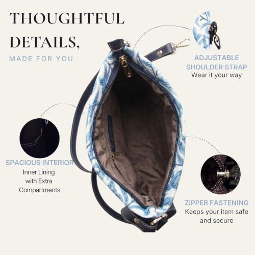 Image of Signare Tapestry Crossbody Bag Sling Shoulder Purse for Women