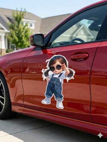 Image of Funny Monster Sticker for Cars, Trucks, Dents & Sports (17, 6x3 inch (Pack of 2))