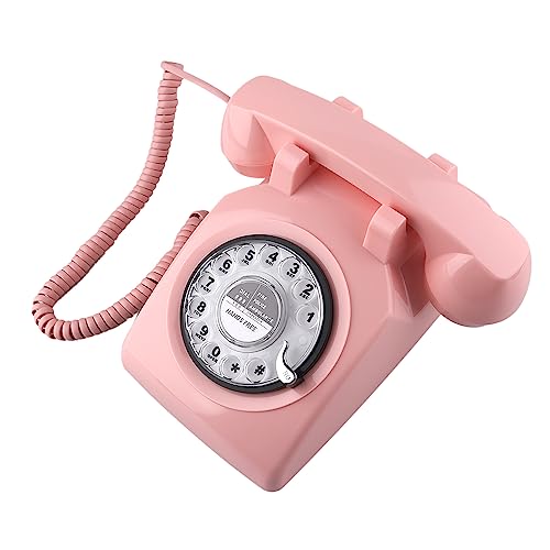 Téléphone fixe vintage rétro filaire classique pour maison et bureau