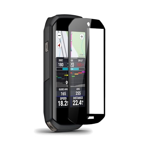 2‑Pack Tempered Glass Screen Protector for Garmin Edge 1050 – 9H Hardness Anti‑Scratch, HD Clear with Oleophobic Coating, Precision Fit for Curved GPS Cycling Touchscreen