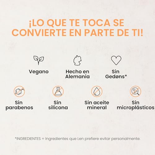 Jean & Len exfoliante de ducha mango y aguacate, con agentes exfoliantes naturales, limpieza suave, previene vellos encarnados, sin microplásticos ni siliconas, exfoliante corporal vegano, 200 ml - imagen 6