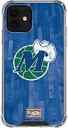 Skinit Clear Phone Case Compatible with iPhone 12 Mini - Officially Licensed NBA Dallas Mavericks Hardwood Classics Design