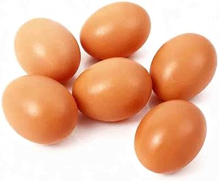 6Pcs Wooden Eggs Fake Eggs Dummy Eggs Nest Eggs for Laying Hens for Chicken Coop Accessories DIY Craft Home Decor Agricultural Tool Egg