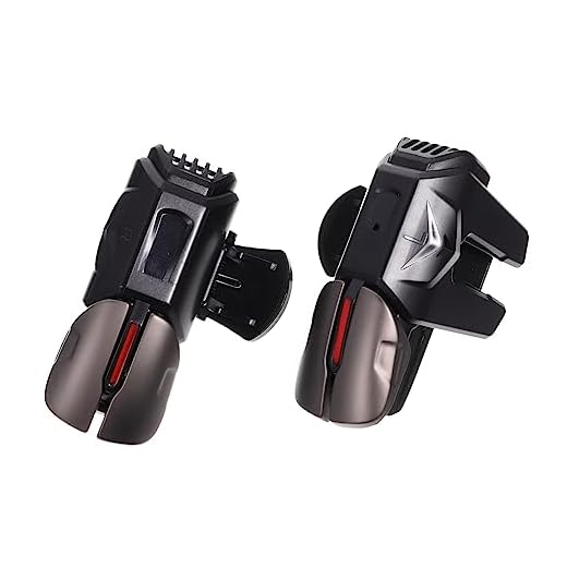 MARMERDO 1 Par Botão De Assistência De Jogo Gamepad De 6 Dedos Gatilho De Jogo On-Line Pub Acessórios De Jogo Controlador De Jogo De Tablet Controlador De Aperto De Telefone Gatilho De