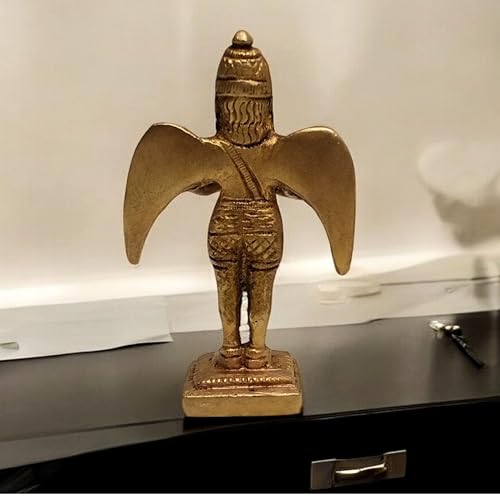 Estatua de Garuda de Latón Hecha a Mano 3.25 pulgadas miniatura 6