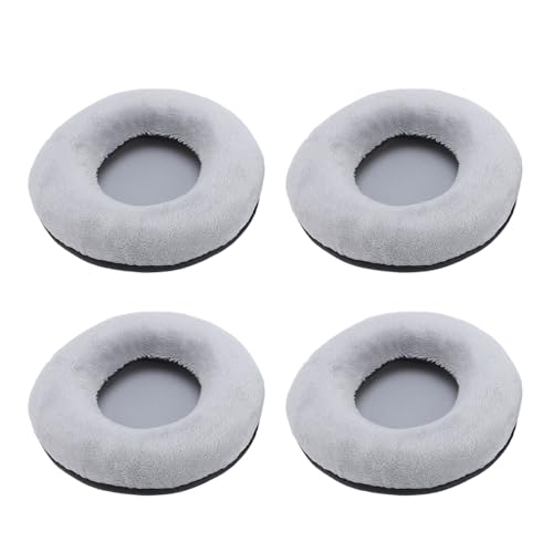 HaloVerde Headset Replacement Ear Pads with Reinforced Stitching for Lasting Durability, 110mm Soft Velvet Ear Pads (4 Pack) for Fidelio X2HR / ATH - A900 (Gray)