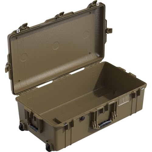 Image of Pelican Air 1615 Multi-Purpose Hard Case no Foam (Empty Case) for Camera, Drone, Equipment, Gear, Electronics, Overlanding, Camping, Travel and Pistol (OCP Tan)