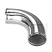 Ucreative 90 Degree Aluminum Alloy Tube Intercooler Pipe Air Intake Tube Silver Tone for Car OD: 4.0 Inch (102mm)