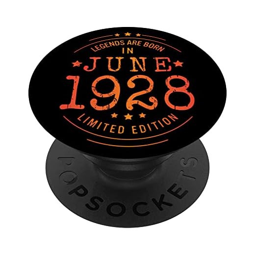 Cumpleaños Junio 1928 Edición Limitada Regalo Legend June PopSockets PopGrip Intercambiable