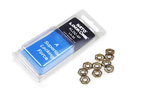 KATO LockOne (KLOC-4P) 10/PKG Anti-Vibration Fastener, for Thread Size: 1/4-20