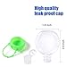 10pcs Small Empty Travel Bottles for Hand Sanitizer Leak Proof Mini Squeeze Container with Keychain for Kids 1oz/30ml