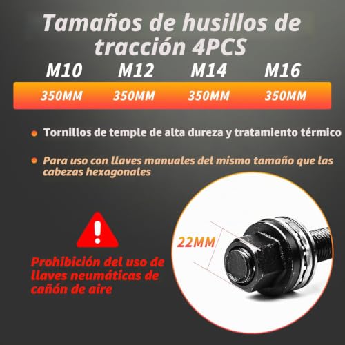Extractores de rodamientos de ruedas con kit de manguito extractor para camiones 4