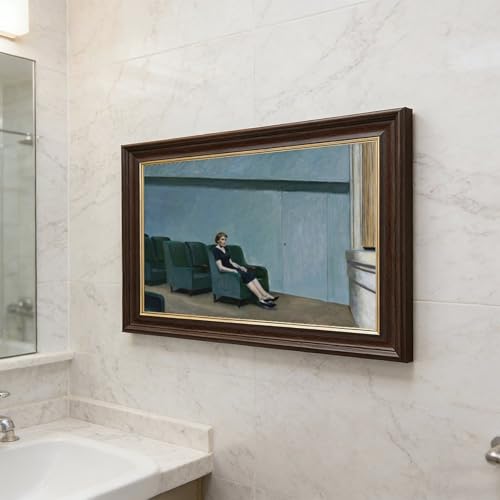 Impression sur toile Edward Hopper Intermission cadre mural bureau 20x30 - 5