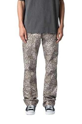 mnml Men's B605 Python Flare Pants
