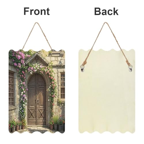 Affiche murale en bois QMKFWT suspendue pour décoration de maison et café - 3