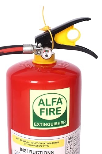 Image of 6L Kitchen Fire Extinguisher - Wet Chemical | Mild Steel | Ideal for Cooking Oil & Grease Fires | Refillable | 3-Year Expiry