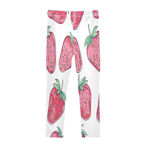Bolaz Toddler Girls Leggings Printed Yoga Pants Leggings Strawberries for Kids2