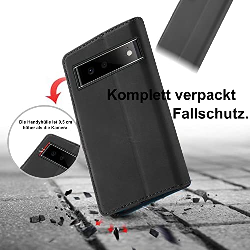 Handyhülle für Google Pixel 6 von Giyer mit Schutzfolie und Kartenfach