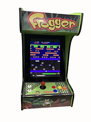 Doc And Pies Arcade Factory Classic Home Arcade Machine - Tabletop And Bartop - 412 Retro Games - Full Size Lcd Screen, Buttons And Joystick (Green) #TOP1