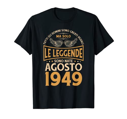 Cumpleaños Hombre Regalo Mujer Las Leyendas Agosto 1949 Camiseta