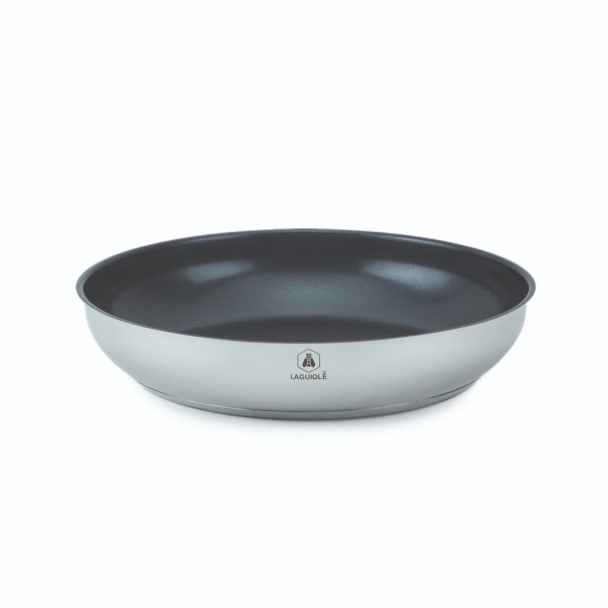Set de 3 poêles inox Réactif 20/24/28cm antiadhésif | Greblon céramique, Tous feux dont induction, 230°