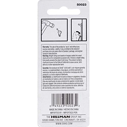 Image of OOK Professional 20 lb. Steel Picture Hangers (3-Pack)