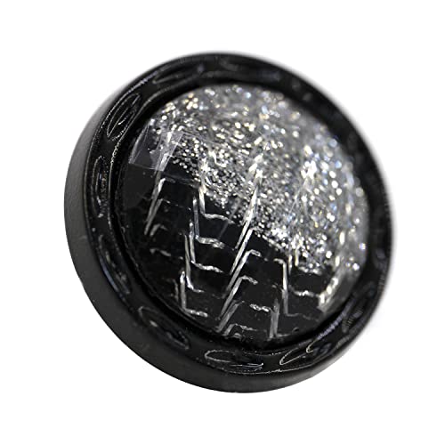 Craftisum 20 Pcs Beveled Cut Glass Shiny Silver Sewing Shank Buttons For Coats -25Mm -1" #TOP3