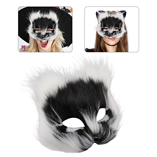 Amosfun Halloween Foxes Mask Masquerade Costume Mask Carnival Party Cosplay Mask Costume Accessory
