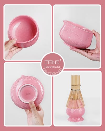 ZENS Matcha Whisk Set Pink