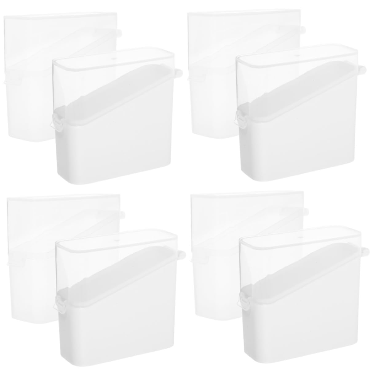 BESTOYARD 8piezas Caja De Almacenamiento Para Queso Rodajas Tapa Organizador De Frigorífico Para Queso y Té Diseño Transparente y Funcional