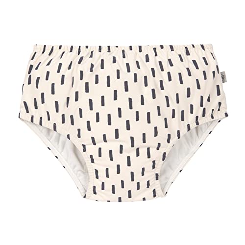 LÄSSIG Pañal de natación unisex Swim Diaper para bebés y niños pequeños, color blanco y gris, ajuste ideal, blanco y gris