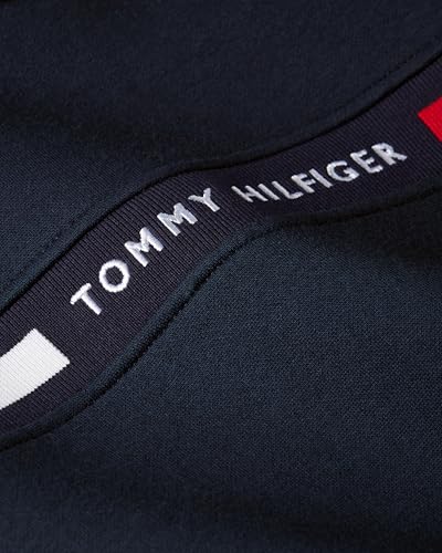 Tommy Hilfiger Men's Medium Weight Fleece Hoodie Sweatshirt with Signature Stripe Logo2