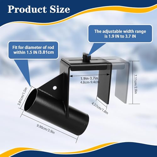 Support de canne à pêche sur glace anti-chute pour luge sans perçage