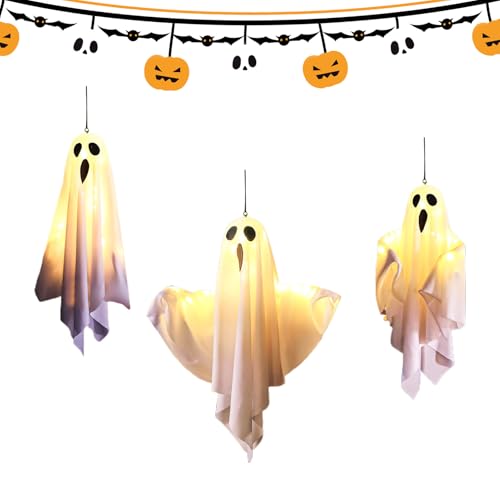 Lumière d'ambiance Halloween effrayante 3 pièces pour pelouse et cour