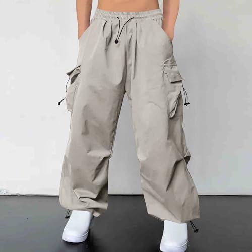 Men's Cargo Pants Lightweight Elastic Waist Drawstring Trousers Soft Baggy Fashion Lounge Wide Leg Hiking Clothes2