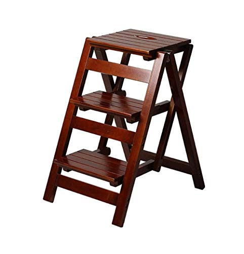 Taburete de escalada DASHADAO plegable de madera para cocina 2