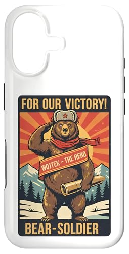 ���B���e�[�WWojtek Bear Soldier Proaganda �X�}�z�P�[�X iPhone 17 �p