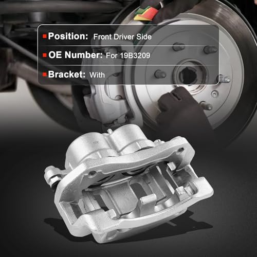 Image of cciyu Front Left Brake Caliper Assembly w /Bracket 19B3209 2007 2008 For Hyundai For Entourage,2006 2007 2008 2009 2010 2011 2012 2014 For Kia For Sedona