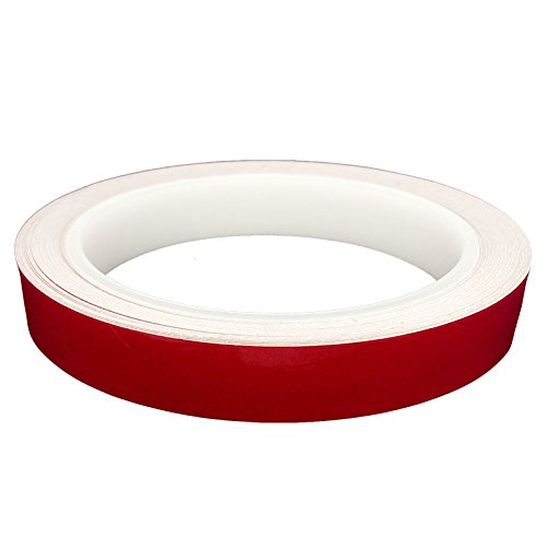Preisvergleich Produktbild DonDo 3M 610C Reflektierendes Klebeband Reflexfolie Konturmarkierung Rot 15mm x 10m