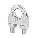 Aexit M14 304 Chain & Rope Fittings Stainless Steel U-Shape Bolt Saddle Clamp Cable Wire Wire Rope Clips Rope Clip